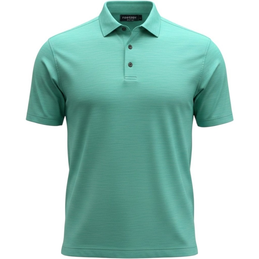 FootJoy Polo Shirt Mens Large Green Heathered Athletic Performance Stretch‎ Golf